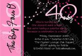 40th Birthday Invitation Cards Designs 40th Birthday Invitation Wording Oxsvitation Com