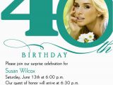40th Birthday Invitation Sayings 40th Birthday Invitation Wording Bagvania Free Printable