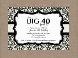 40th Birthday Invitation Sayings 8 40th Birthday Invitations Ideas and themes Sample