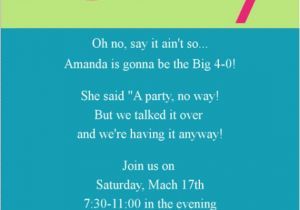 40th Birthday Invitation Sayings Invitations for 40th Birthday Quotes Quotesgram