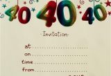 40th Birthday Invitation Templates Free Download 40th Birthday Invitation Templates Free Download Best