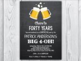 40th Birthday Invitation Wording for Men 40th Birthday Invitation 40th Birthday Invitation for Men