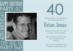 40th Birthday Invitation Wording for Men 40th Birthday Party Invitations for Men Dolanpedia