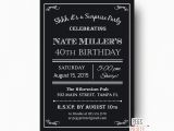 40th Birthday Invitation Wording for Men Men 39 S 40th Surprise Birthday Invitation Milestone