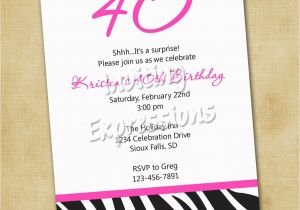 40th Birthday Invitation Wording Samples Surprise 40th Birthday Invitation Wording Samples