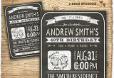 40th Birthday Invitations for Male 30th Birthday Invitation Male Birthday Party by 2birdstudios