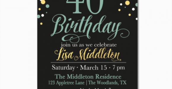 40th Birthday Invitations Free 40 Birthday Invitation Template orderecigsjuice Info