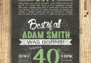 40th Birthday Invitations Free 40th Birthday Invitation Surprise 40th Birthday Invite