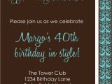 40th Birthday Invitations Free 9 Best Images Of Men 40th Birthday Invitations Printable