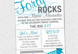 40th Birthday Invitations Free Surprise 40th Birthday Party Invitations Wording Drevio