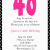 40th Birthday Invitations Ideas 40th Birthday Party Invitation Ideas New Party Ideas