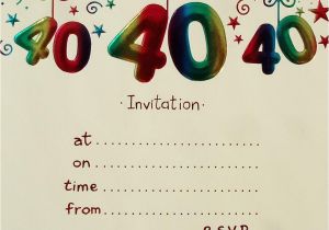 40th Birthday Invitations Templates 40th Birthday Invitation Templates Free Download Best