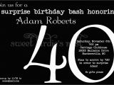 40th Birthday Invitations Templates 40th Surprise Birthday Party Invitations Bagvania Free