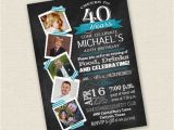 40th Birthday Invitations with Photo 40th Birthday Invitation Surprise Birthday Invitation