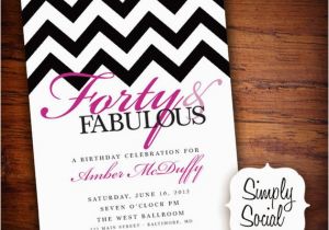 40th Birthday Invitations with Photo Items Similar to 40th Birthday Party Invitation with