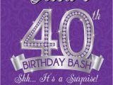 40th Birthday Invitations with Photo Surprise 40th Birthday Invitation Adult Birthday Invite