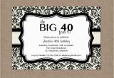 40th Birthday Invite Ideas 8 40th Birthday Invitations Ideas and themes Sample