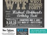 40th Birthday Invite Ideas Pin by Heather Crowley On 40th Birthday Ideas Pinterest