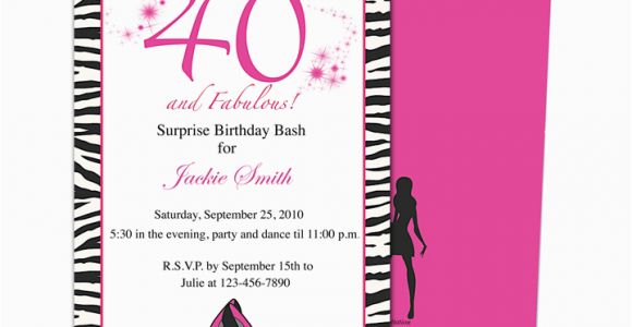 40th Birthday Invite Template Invitation Templates 40th Birthday Party Http