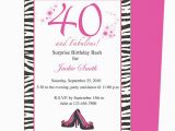 40th Birthday Invite Template Template for 40 Th Birthday Invitation orderecigsjuice Info