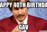 40th Birthday Meme Generator Happy 40th Birthday