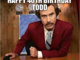 40th Birthday Meme Generator Happy 40th Birthday todd Meme Ron the Bears Fan 80299