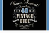 40th Birthday Party Invitations for Men 9 Best Images Of Men 40th Birthday Invitations Printable