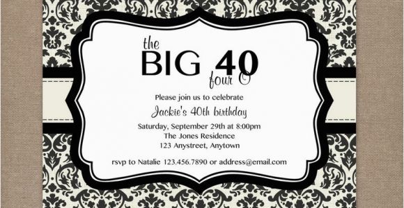 40th Birthday Party Invitations Online 8 40th Birthday Invitations Ideas and themes Sample