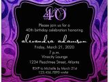 40th Birthday Party Invitations Online Brilliant Emblem 40th Birthday Party Invitations Paperstyle