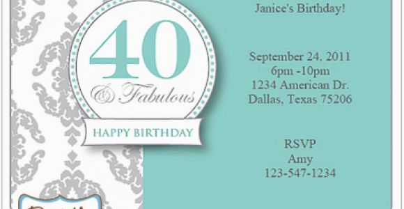 40th Birthday Party Invites Free Templates Surprise 40th Birthday Invitation Free Template