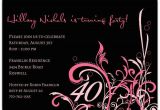 40th Birthday Photo Invitations Cabiri Pink 40th Birthday Invitations Paperstyle