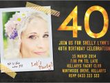 40th Birthday Photo Invitations Printable 40th Birthday Photo Invitations Jellyfish Prints