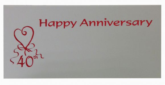 40th Birthday Place Cards 40th Anniversary Place Cards