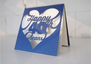40th Birthday Place Cards Custom 40th Birthday Card