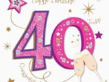40th Birthday Place Cards Happy 40th Birthday Greeting Card by Talking Pictures Cards