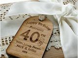 40th Birthday Present Ideas Male Uk 40th Birthday Gifts for Women Birthday Gift Tag