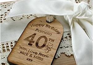 40th Birthday Present Ideas Male Uk 40th Birthday Gifts for Women Birthday Gift Tag