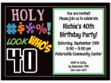 40th Birthday Sayings for Invitations Free Printable 40th Birthday Party Invitations Templates