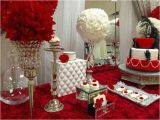 40th Birthday Table Decoration Ideas Red Roses Birthday Party Ideas Dessert Tables On Catch