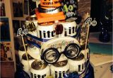 45th Birthday Cake Ideas for Him 40th Birthday Miller Lite Beer Cake Diy Gift Ideas