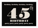 45th Birthday Invitations 45th Birthday Party Invitation Template 5 Quot X 7 Quot Invitation