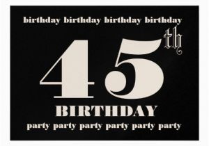45th Birthday Invitations 45th Birthday Party Invitation Template 5 Quot X 7 Quot Invitation