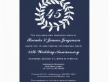 45th Birthday Invitations 45th Sapphire Wedding Anniversary Invitation Zazzle