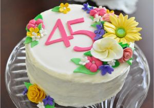 45th Birthday Party Decorations Darlene 39 S 45th Birthday Cake Cakecentral Com