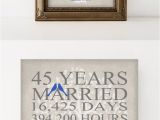 45th Birthday Present Ideas for Him 45th Wedding Anniversary Gift for Parents Sapphire