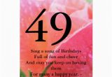 49th Birthday Card Peachy Rose 49th Age Birthday Card Zazzle
