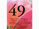 49th Birthday Card Peachy Rose 49th Age Birthday Card Zazzle