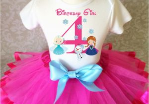 4th Birthday Girl Outfits Anna Elsa Frozen Princess Olaf Girl 4th Birthday Tutu