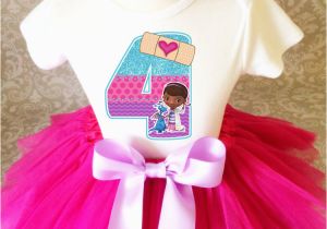 4th Birthday Girl Outfits Doc Mcstuffins Animal Doctor Girl 4th Fourth Birthday Tutu