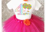 4th Birthday Girl Outfits Rainbow Candyland Candy 4th Fourth Birthday Tutu Outfit